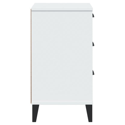 Comodino VIKEN Bianco in Legno Multistrato - homemem39