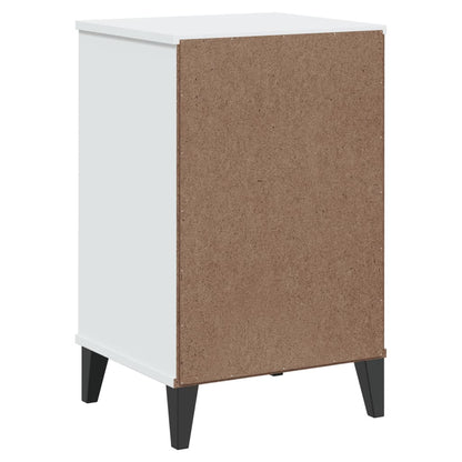 VIKEN White Bedside Table in Multilayer Wood