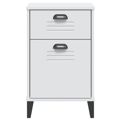 Comodino VIKEN Bianco in Legno Multistrato - homemem39