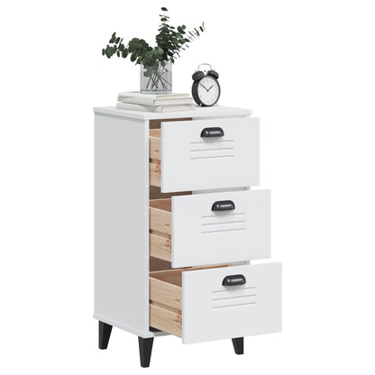 Comodino VIKEN Bianco in Legno Multistrato