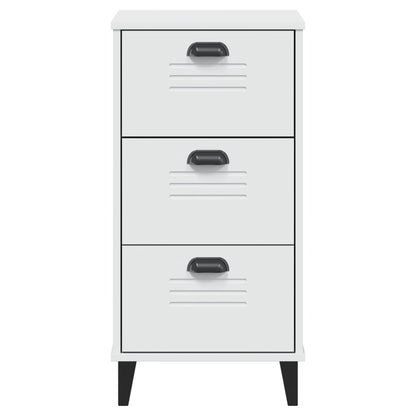 Comodino VIKEN Bianco in Legno Multistrato