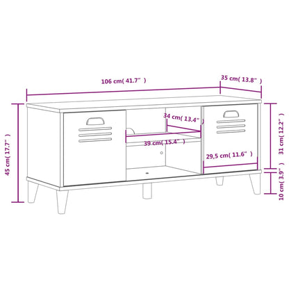 Panca Portascarpe VIKEN Bianca 106x35x45 cm Legno Multistrato