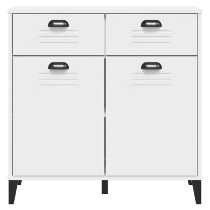 VIKEN White Sideboard 80x40x80 cm in Multilayer Wood