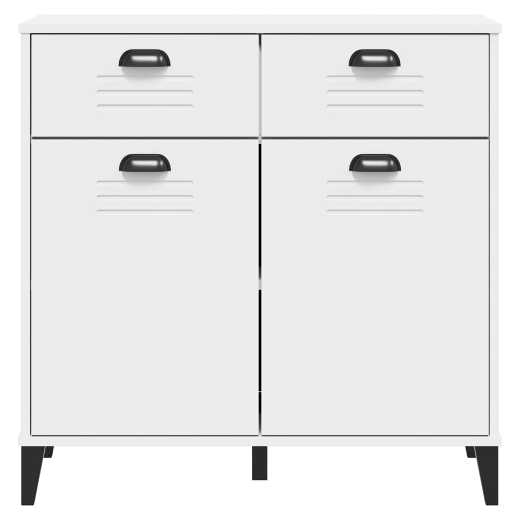 Credenza VIKEN Bianca 80x40x80 cm in Legno Multistrato