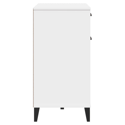 VIKEN White Sideboard 80x40x80 cm in Multilayer Wood