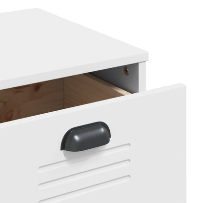 Credenza VIKEN Bianca 80x40x80 cm in Legno Multistrato
