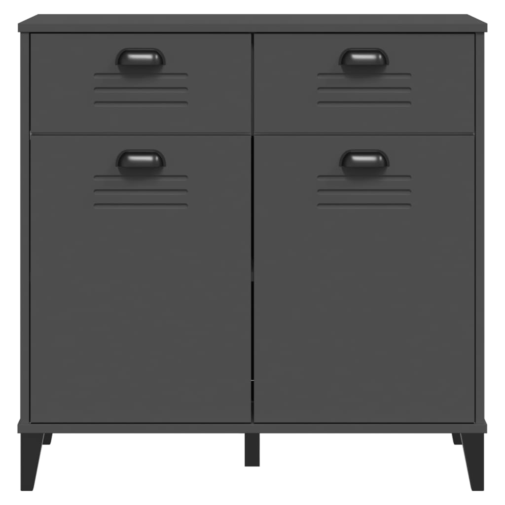 Credenza VIKEN Antracite 80x40x80 cm in Legno Multistrato