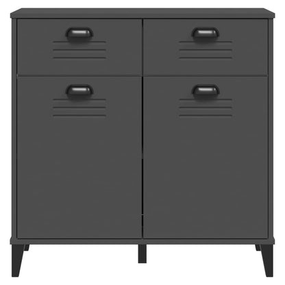 Credenza VIKEN Antracite 80x40x80 cm in Legno Multistrato