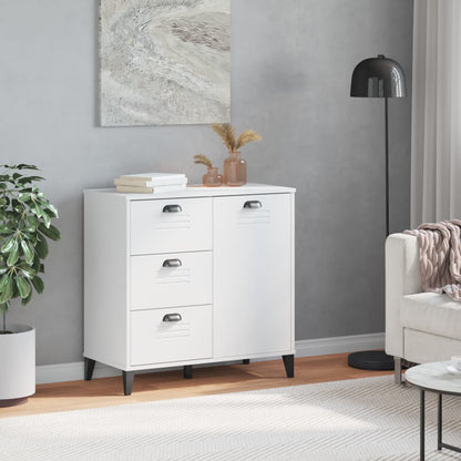 VIKEN White Sideboard 80x40x80 cm in Multilayer Wood