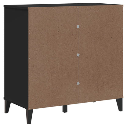 VIKEN Black Sideboard 80x40x80 cm in Multilayer Wood