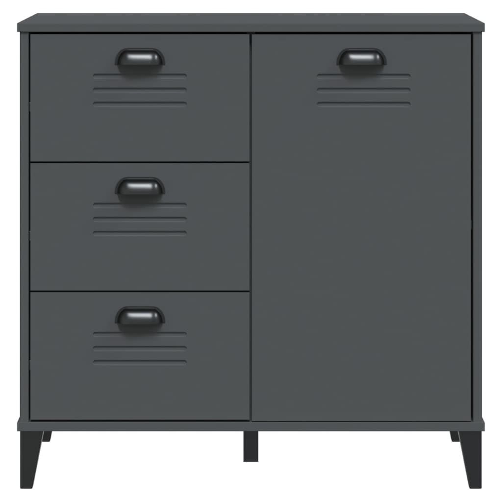 Credenza VIKEN Antracite 80x40x80 cm in Legno Multistrato