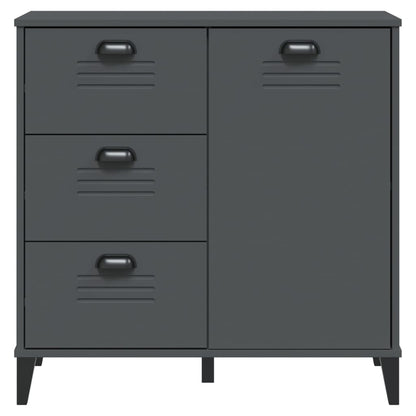 Credenza VIKEN Antracite 80x40x80 cm in Legno Multistrato