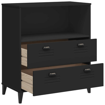 Libreria VIKEN Nera 80x40x80 cm in Legno Multistrato