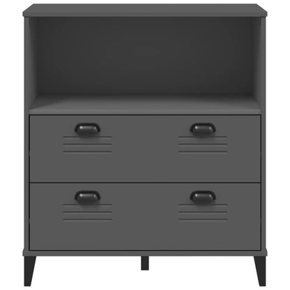 Libreria VIKEN Antracite 80x40x80 cm in Legno Multistrato