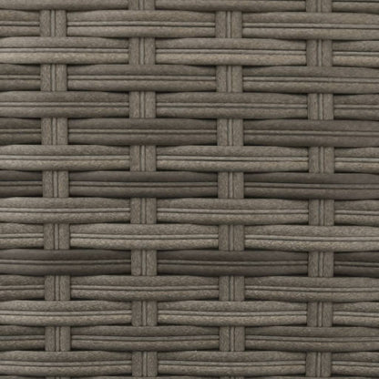 Divano Giardino 2Posti Ombrellone e Sgabelli Grigio Polyrattan | homemem39