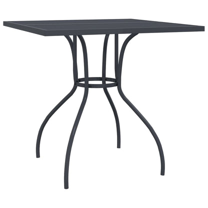 Set da Pranzo da Giardino 3pz Antracite in Rete Metallica | homemem39