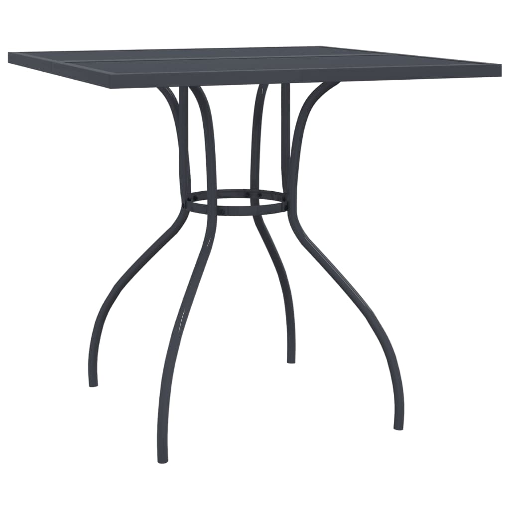 Set da Pranzo da Giardino 3pz Antracite in Rete Metallica | homemem39