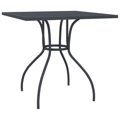 Set da Pranzo da Giardino 3pz Antracite in Rete Metallica | homemem39