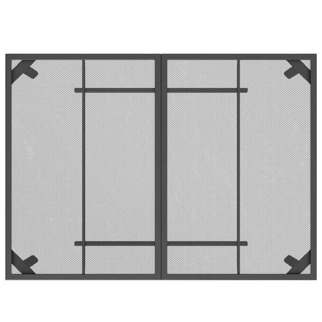 Set da Pranzo da Giardino 5pz Antracite in Rete Metallica - homemem39