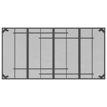 Set da Pranzo da Giardino 9pz Antracite in Rete Metallica - homemem39