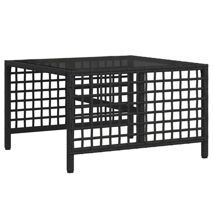 Set Divani ad Angolo 3 pz con Cuscini in Polyrattan Nero | homemem39
