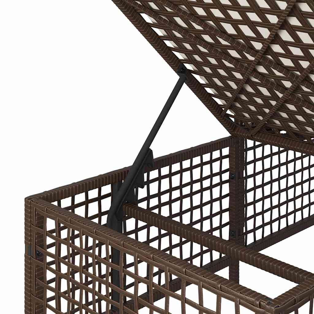 Set Divani ad Angolo 3 pz con Cuscini in Polyrattan Marrone