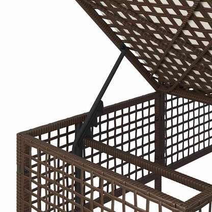 Set Divani ad Angolo 3 pz con Cuscini in Polyrattan Marrone
