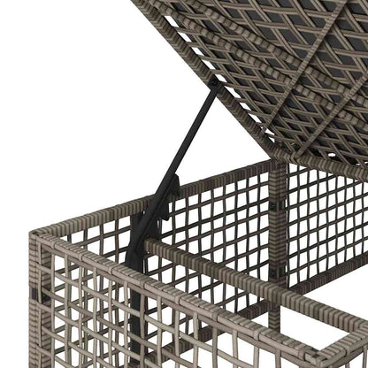 Divani da Giardino ad Angolo 3 pz Cuscini Grigio in Polyrattan
