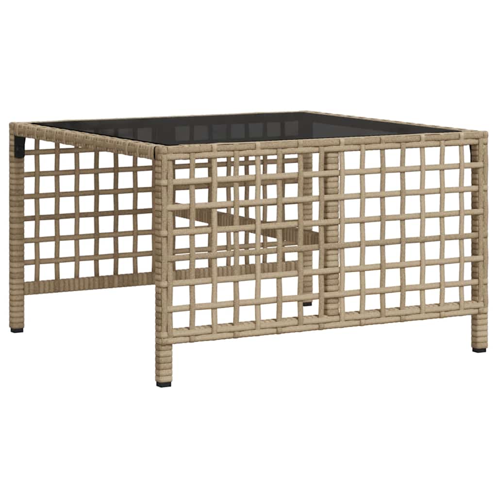 Set Divano ad Angolo 3 pz con Cuscini Beige in Polyrattan