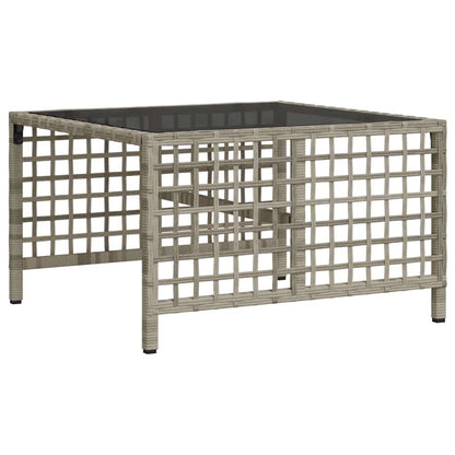 Divani da Giardino ad Angolo 3 pz Cuscini Grigio in Polyrattan