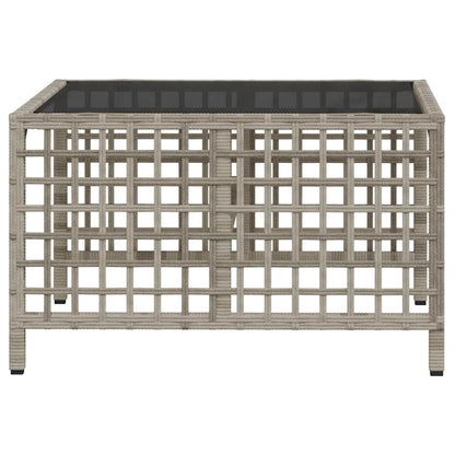 Divani da Giardino ad Angolo 3 pz Cuscini Grigio in Polyrattan