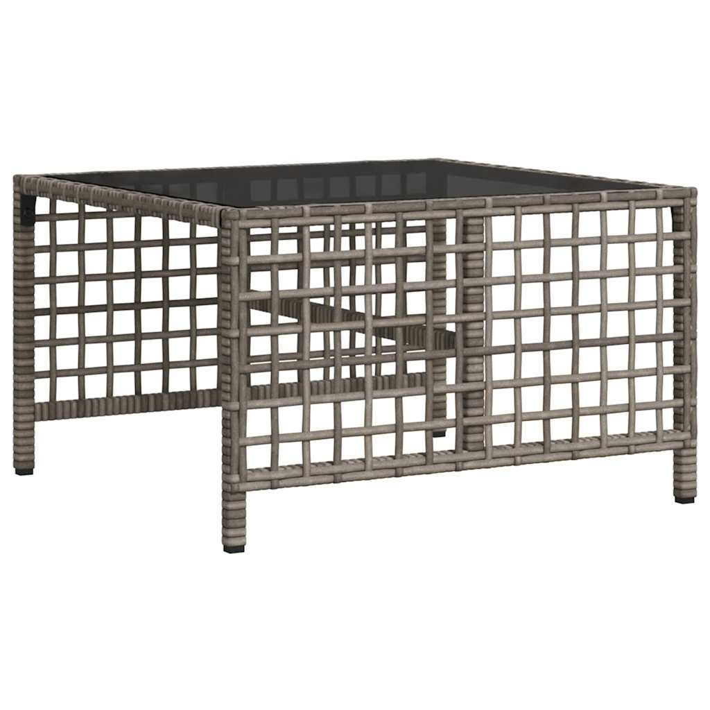 Set da giardino angolare a 3 pz con Cuscini in Polyrattan Grigio | homemem39