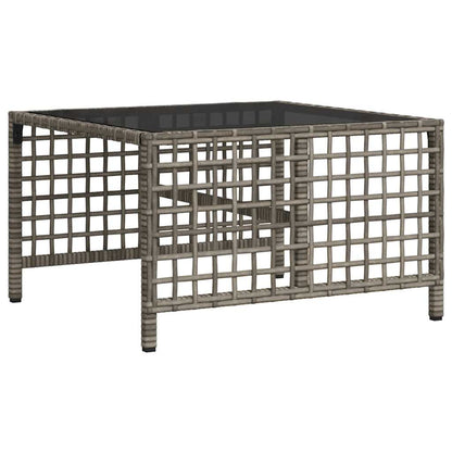 Set da giardino angolare a 3 pz con Cuscini in Polyrattan Grigio | homemem39