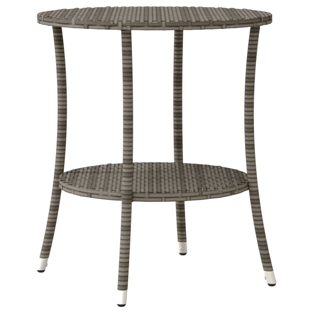 Set da Bistrot 3 pz con Cuscini Grigio in Polyrattan - homemem39