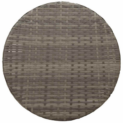 Set da Bistrot 3 pz con Cuscini Grigio in Polyrattan - homemem39