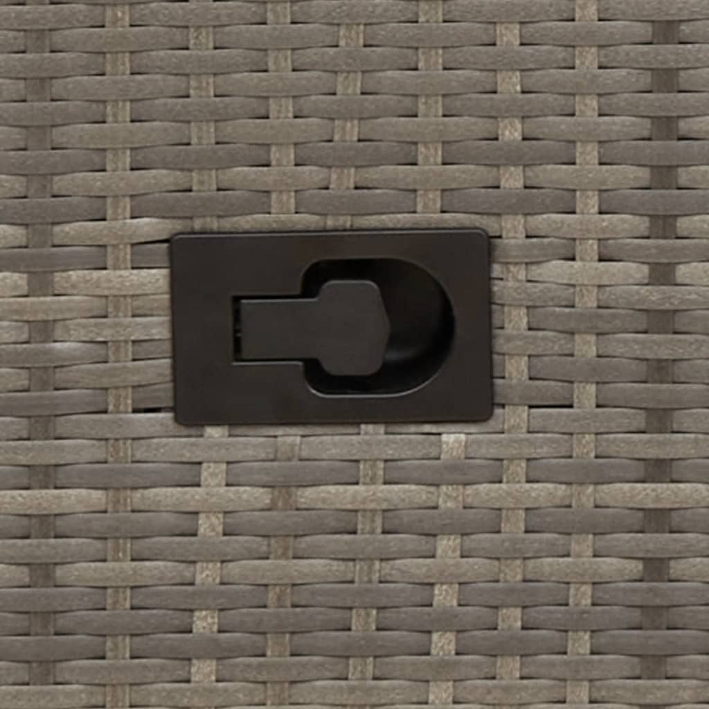 Divano Giardino Reclinabile 2 Posti Tavolino Grigio Polyrattan | homemem39