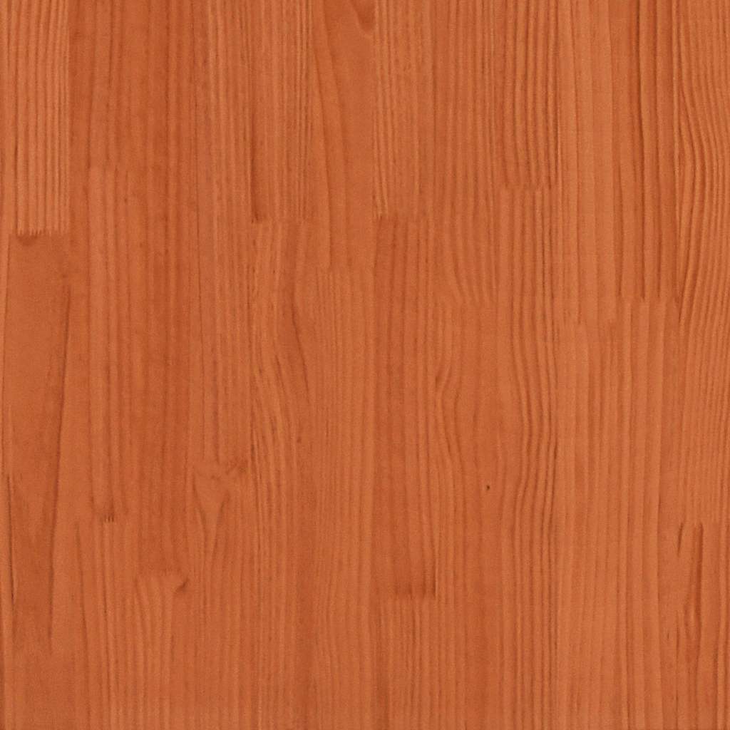 Letto per Anziani Marrone Cera 140x190 cm Legno Massello Pino - homemem39