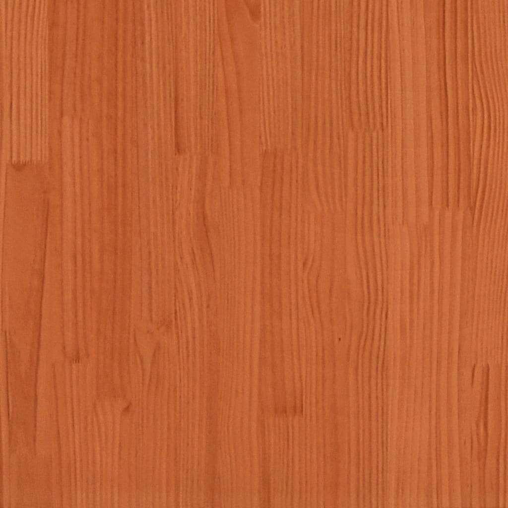 Letto per Anziani Marrone Cera 160x200cm Legno Massello di Pino