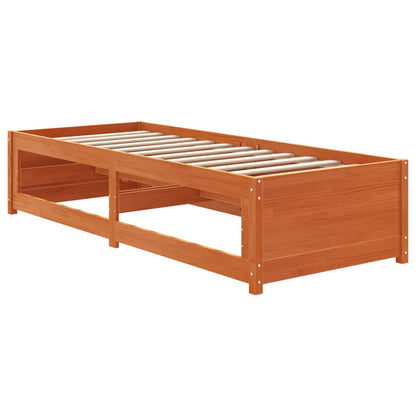 Dormeuse senza Materasso Marrone Cera 90x200 cm Legno di Pino - homemem39