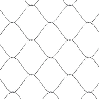 Gabbia per Cani con Porta Grigia 2x2x1,5 m in Acciaio Zincato | homemem39
