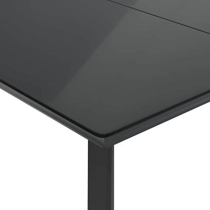 Set da Pranzo da Giardino 5 pz con Cuscini in Polyrattan Grigio | homemem39