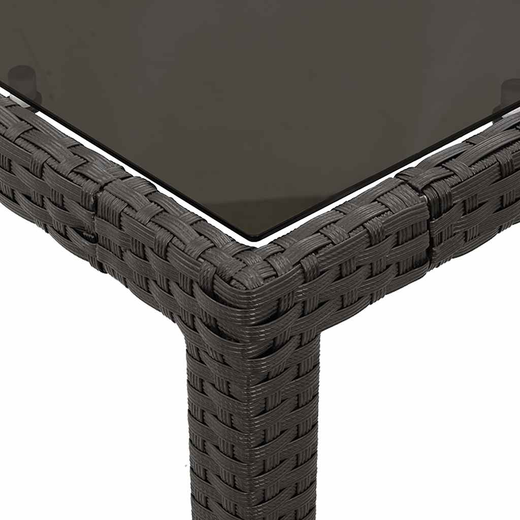 Set da Pranzo da Giardino 7 pz Nero con Cuscini in Polyrattan | homemem39