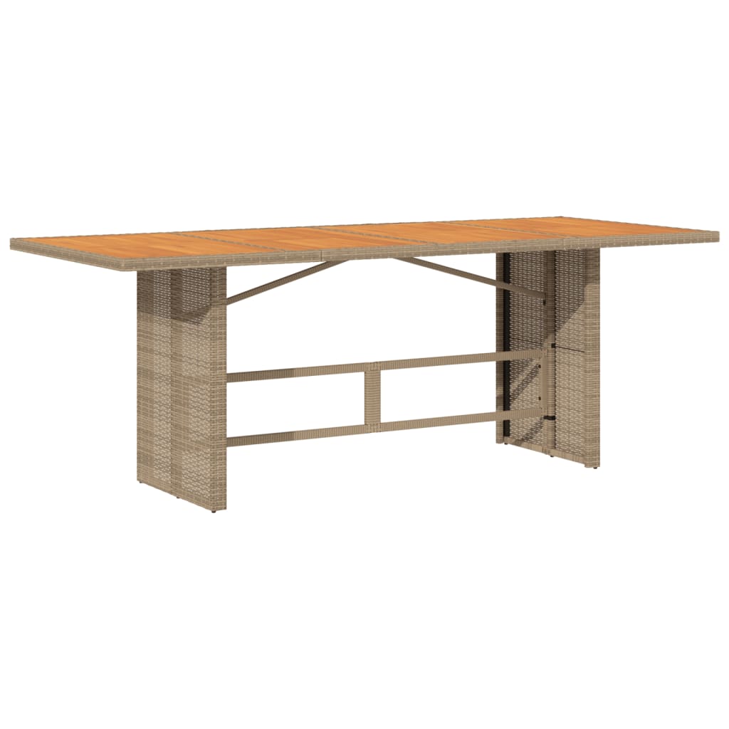 Set Pranzo da Giardino 9 pz con Cuscini Beige Misto Polyrattan | homemem39