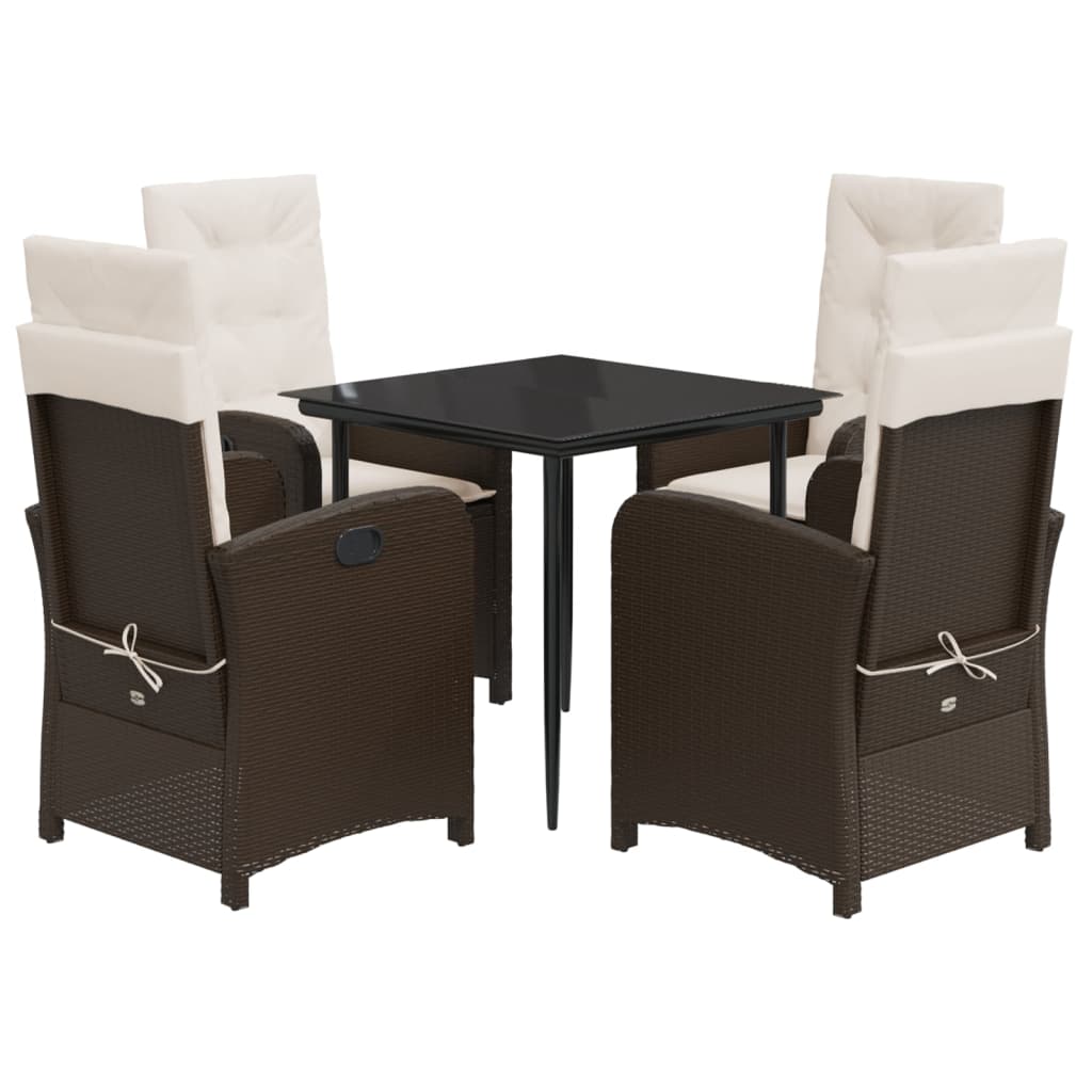 Set da Pranzo da Giardino 5pz con Cuscini