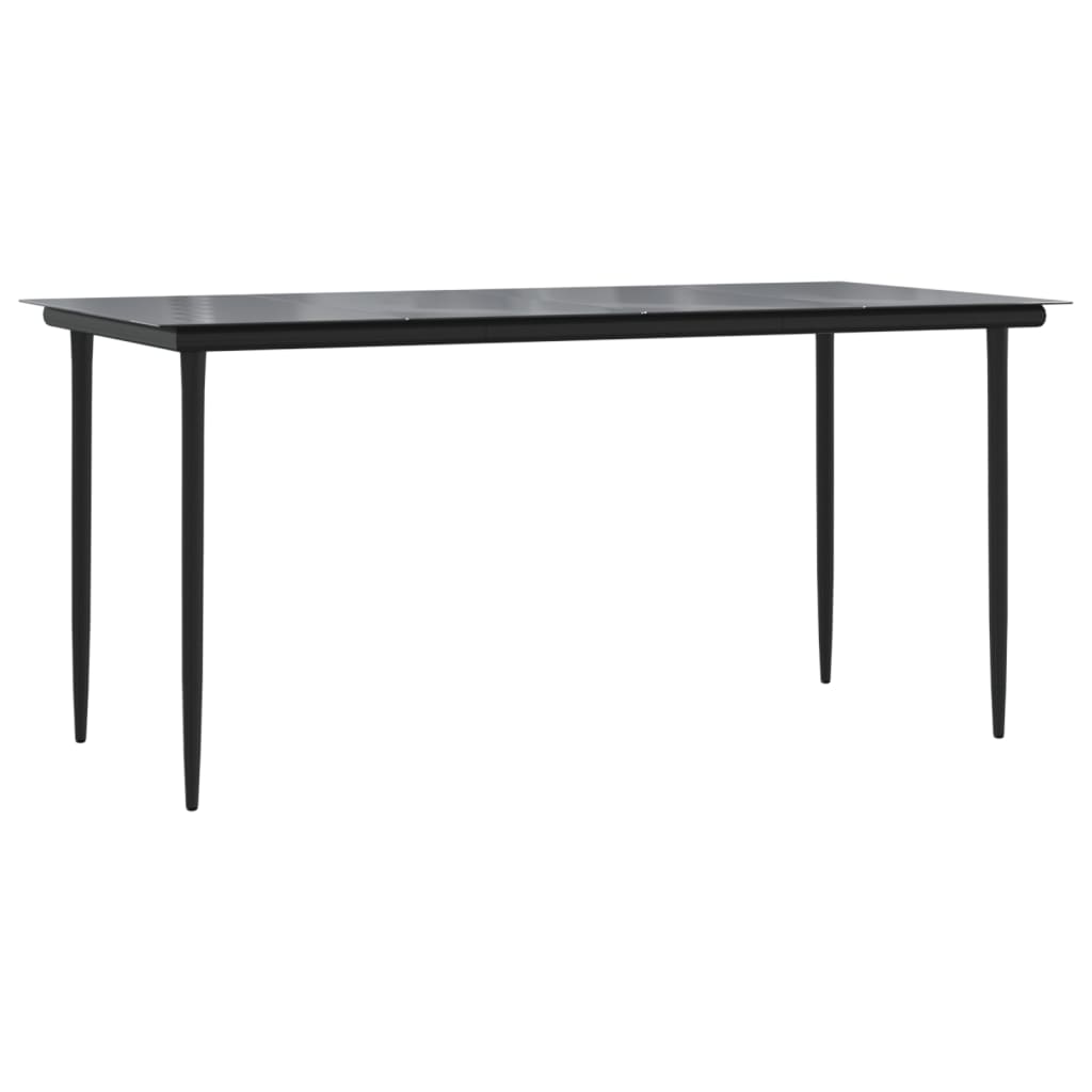 Set da Pranzo da Giardino 7 pz con Cuscini in Polyrattan Grigio | homemem39