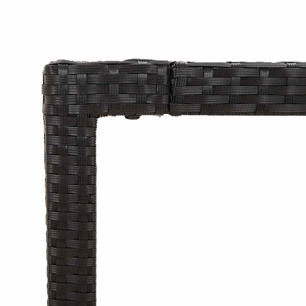 Set da Bistrò 3 pz con Cuscini Nero in Polyrattan | homemem39