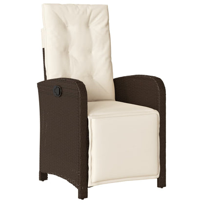 Set Pranzo da Giardino 9pz con Cuscini Polyrattan
