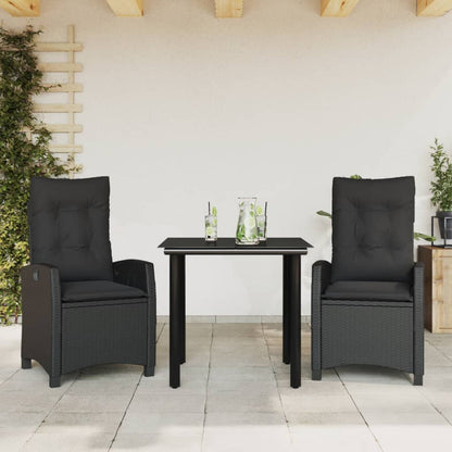 Set da Pranzo da Giardino 3 pz con Cuscini