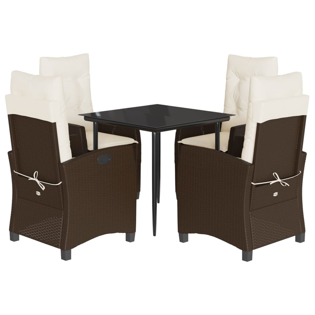 Set da Pranzo da Giardino 5pz con Cuscini