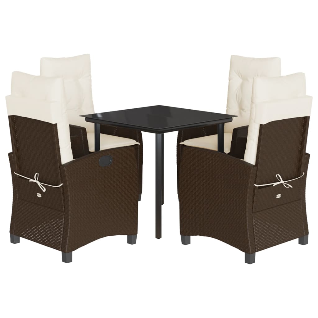 Set da Pranzo da Giardino 5pz con Cuscini